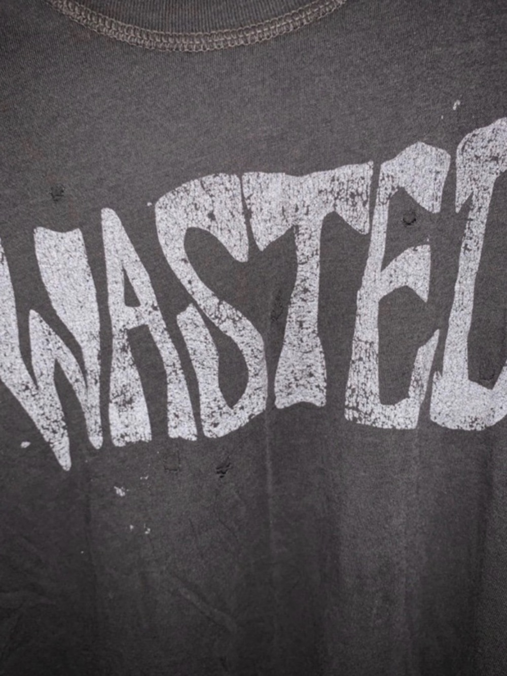 Vintage UNIF distressed sleeveless shirt wasted